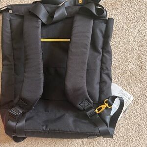 Solo Black Backpack with Yellow Highlights